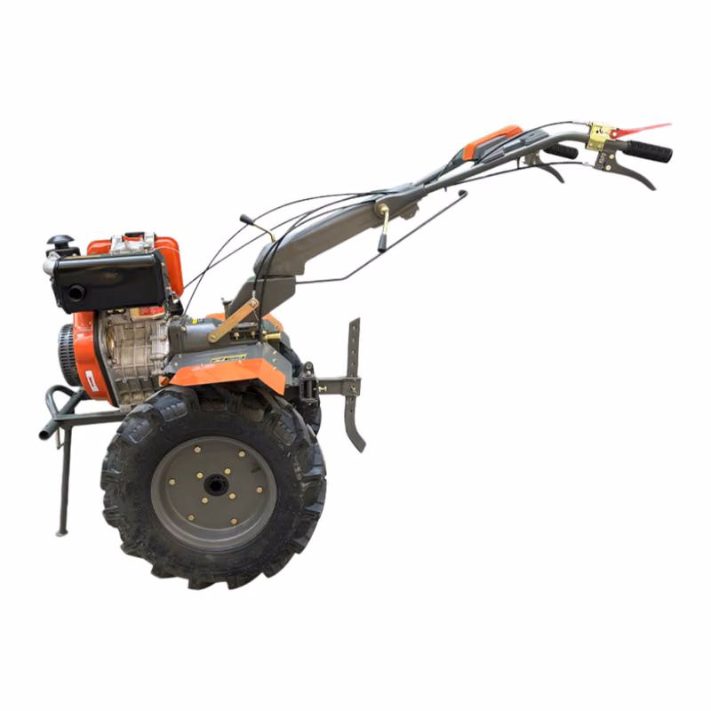 186F micro-tiller, side view